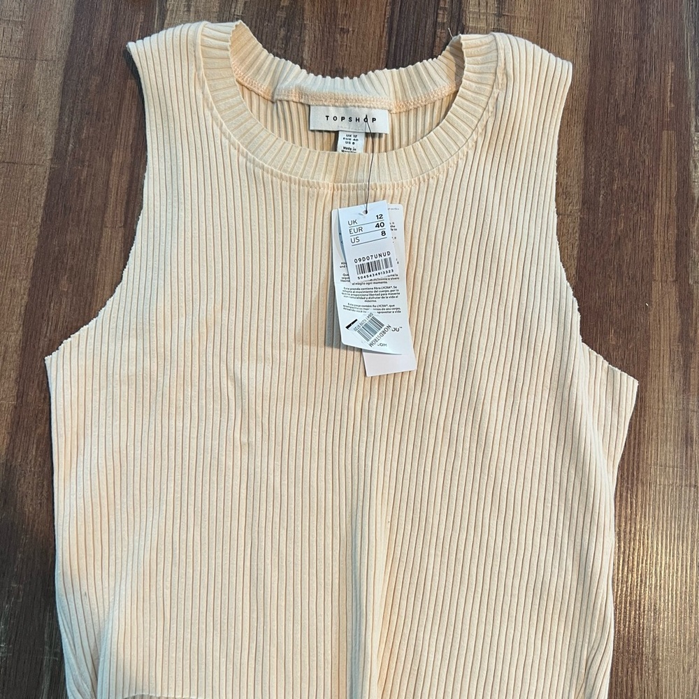 Top shop beige tank top